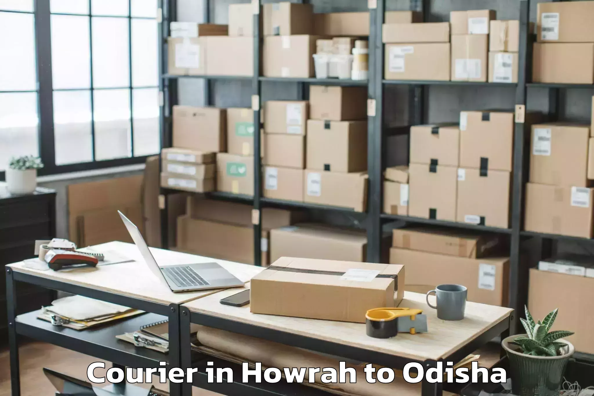 Book Your Howrah to Mudulipada Courier Today